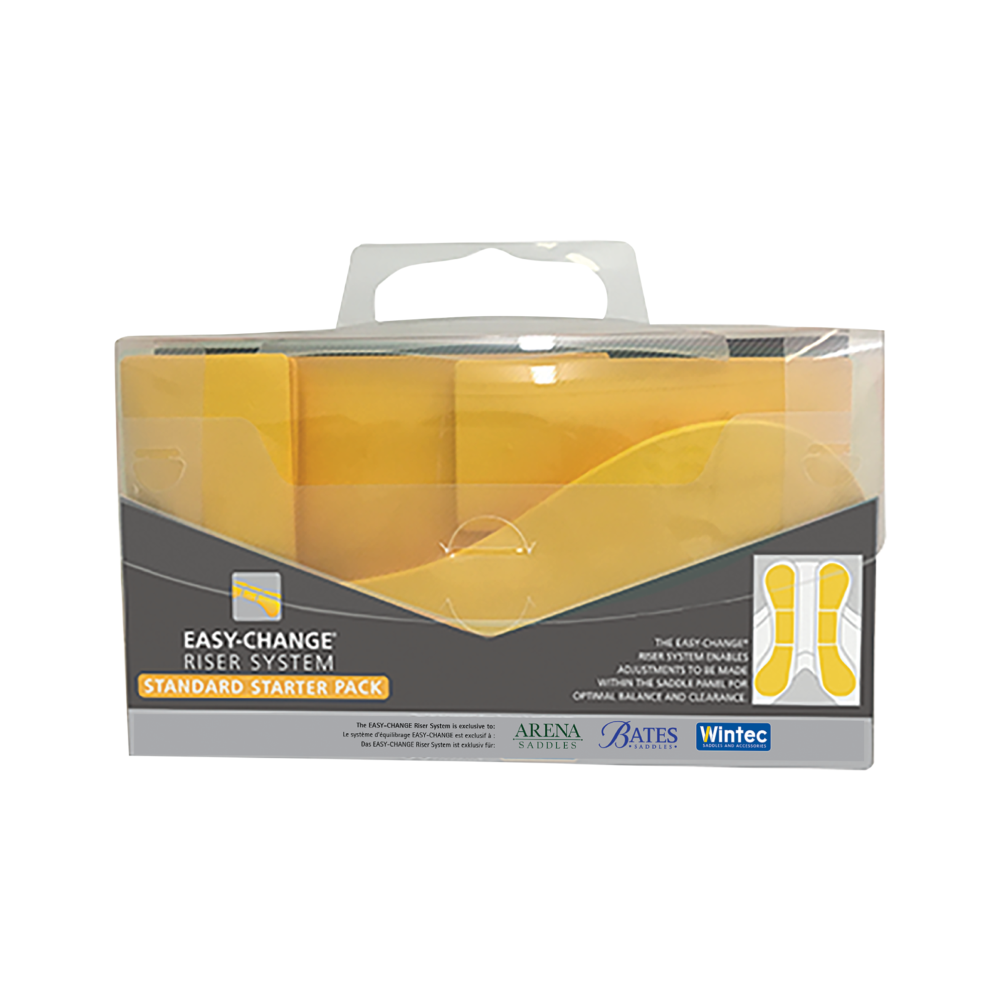 thumbnail image 2 of Bates / Wintec Easy-Change Riser System Inserts – Front/Centre/Rear Complete Pack 2 of 3